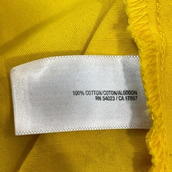 Old Navy Womens Yellow Double Breasted Pea Coat Jacket Large Classic Notched L - Picture 7 of 8